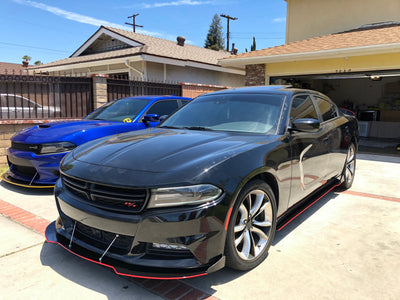 2015 - 2023 Dodge Charger SE SXT RT: Sharp Design Splitter