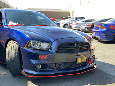 2011 - 2014 Dodge Charger SRT8: Rodless Design Splitter