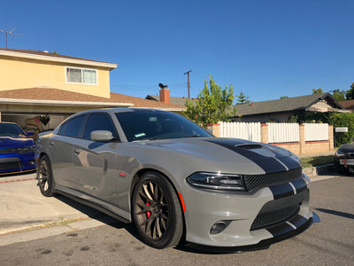 2015 - 2023 Dodge Charger GT, Scatpack, Hellcat: Sharp Rodless Design Splitter