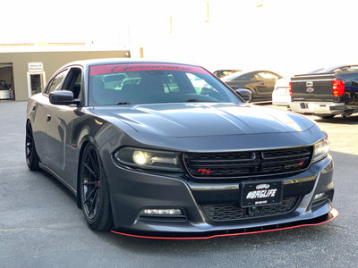 2015 - 2023 Dodge Charger SE SXT RT: Sharp Rodless Design Splitter