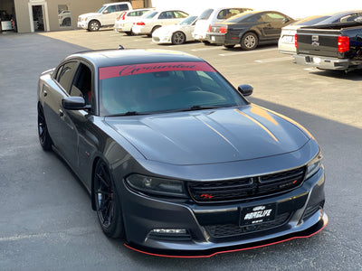 2015 - 2023 Dodge Charger SE SXT RT: Sharp Rodless Design Splitter