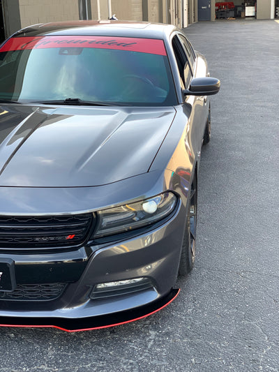 2015 - 2023 Dodge Charger SE SXT RT: Sharp Rodless Design Splitter