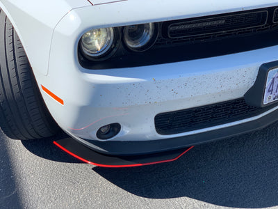 2008 - 2023 Dodge Challenger GT R/T SXT: 2 Piece Front Splitter